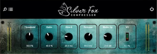 LOTUS SOUND AUDIO「SILVER FOX : MK2」音楽的でパワフルな圧縮が可能に！ドラム・ボーカル・ミックスバス全てをプロ仕様に仕上げる進化系VCAコンプレッサー｜DTMプラグインセール