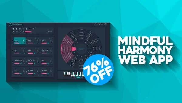 「Mindful Harmony」五度圏・コードファインダー・自動ボイスリーディング・モーダルインターチェンジを駆使！音楽理論をインタラクティブに学びながら、プロ顔負けのコード進行や転調を自在に生み出せるWeb作曲アプリ｜DTMプラグインセール
