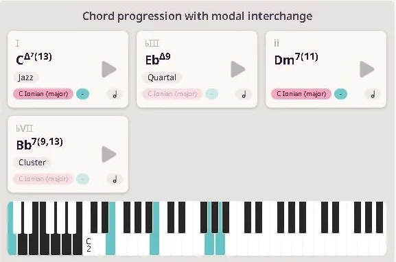 「Mindful Harmony」五度圏・コードファインダー・自動ボイスリーディング・モーダルインターチェンジを駆使！音楽理論をインタラクティブに学びながら、プロ顔負けのコード進行や転調を自在に生み出せるWeb作曲アプリ｜DTMプラグインセール