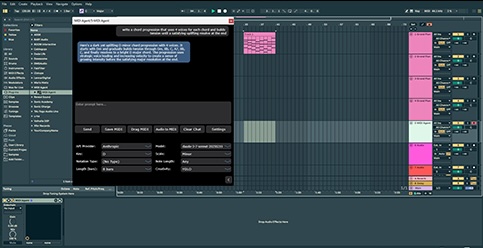 「MIDI Agent」DAWに直接組み込み可能なAI搭載MIDI生成プラグイン！ChatGPTやClaudeと連携してメロディ・コード・リズムを瞬時に作り出す次世代音楽制作ツール｜DTMプラグインセール