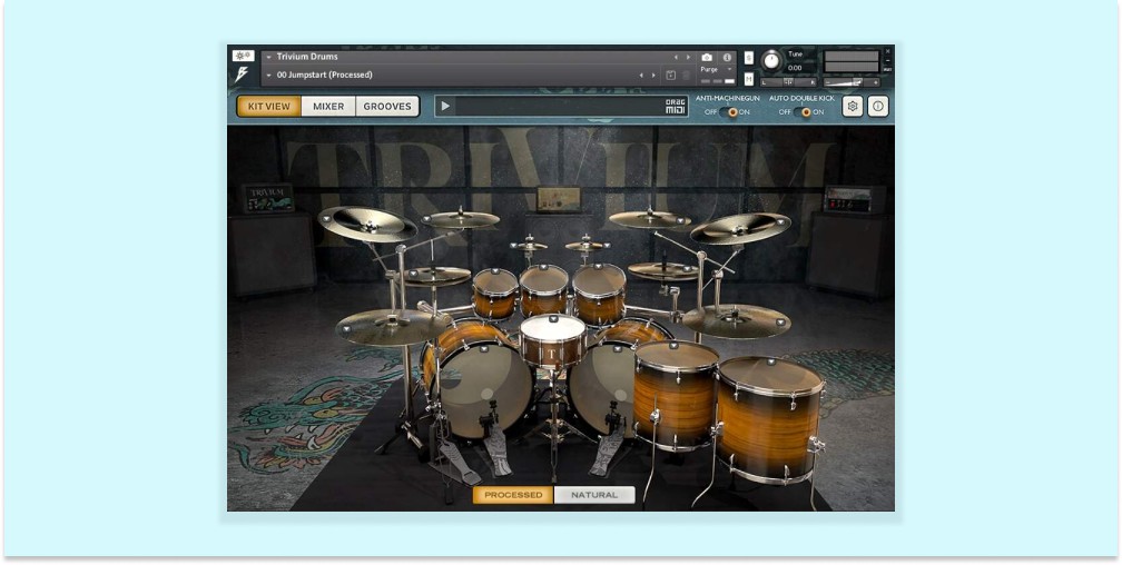 Bogren Digital「Trivium Drums」メタル界屈指の技巧派ドラマー Alex Bent のパフォーマンスを完全収録！Jens Bogren プロデュースによる即戦力メタルドラム音源の決定版｜DTMプラグインセール