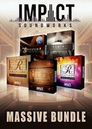 Impact Soundworks「Orchestral Bundle」スラブ系合唱、力強いブラス、荘厳なパーカッション、緊張感あふれるストリングスを網羅し、映画音楽やゲーム音楽、トレーラー制作にすぐ使える本格オーケストラ音源バンドル|DTMプラグインセール