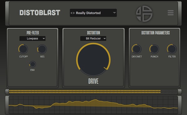 Audio Blast「DistoBlast」9つの破壊アルゴリズムを搭載したマルチモード・ディストーション・プラグイン!微細なサチュレーションから全帯域殲滅まで対応する現代プロデューサー必携の音響兵器|DTMプラグインセール