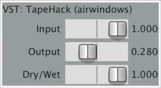 Airwindows「TapeHack」ドラムの“吠え”、歪んだギターの存在感、静かな素材での自然なダイナミクスなど、幅広い音楽制作においてテープ的な表現を可能にする革新的テープエミュレーション|DTMプラグインセール