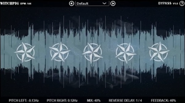 Witch Pig「Starscraper」マイクロピッチシフトとリバースディレイを組み合わせ、音に奥行きと立体感を与え、単音から和音、速いフレーズまで自在に対応できるサウンドデザインツール|DTMプラグインセール
