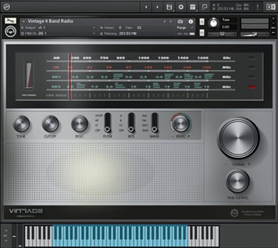 Alden Nulden Productions「Vintage 4 Band Radio Bundle」AM・FM・短波まで本格再現!ノイズ・通信音・モールス信号も収録した、映画・ゲーム・音楽制作の演出に最適な“リアルなラジオ音源|DTMプラグインセール