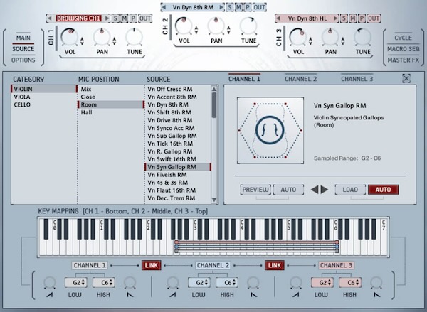 Heavyocity「NOVO Ostinato Textures」ムーブメントとエモーションが出会う場所で生まれた、ソロバイオリン・ビオラ・チェロの緻密なオスティナート・パフォーマンスを完全収録したHeavyocity流シネマティック・サウンドデザイン・ストリングス音源｜DTMプラグインセール