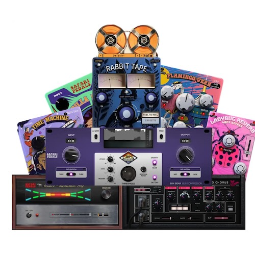 Safari Pedals「Essentials Bundle」ボーカルからドラム、ギター、シンセまで幅広く対応!アナログの温かみとビンテージ感を手軽に加えられるSafari Pedalsの人気プラグイン10種類を収録した万能エフェクトセット|DTMプラグインセール