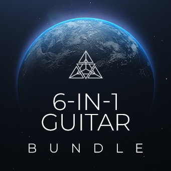 Dark Intervals「6-in-1 Guitar Bundle」Guitars In Space全4巻とSmooth Guitars 2種類を収録した即戦力ギター音源集!アンビエントからシネマティック、ファンクやジャズまで幅広く対応できる万能ツール|DTMプラグインセール