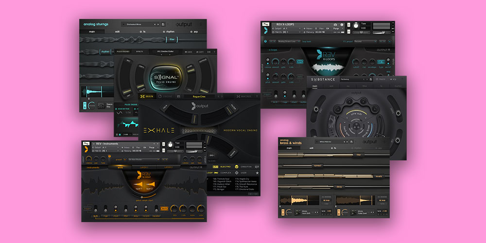 Output「Instruments Bundle」ボーカルエンジンEXHALEから重低音ベースSUBSTANCE、パルス生成SIGNALまで!音作りの幅が10倍広がるプロ品質のKontakt音源を7製品収録した至高のバンドル|DTMプラグインセール