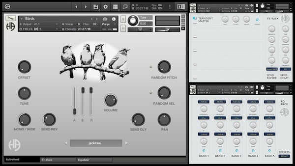 Harmonox Audio「BIRDS KONTAKT LIBRARY」本物の鳥の鳴き声を131種類収録!サウンドデザイン・アンビエント制作に役立つ、自然の美しさと命をそのまま音にするサウンドライブラリ|DTMプラグインセール
