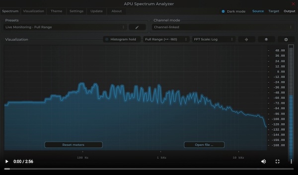 APU Software「APU Spectrum Analyzer」耳だけでは分からない音の細部を“視覚化”!リアルタイム解析・高精細表示・直感的操作で音を“見える化”するスペクトラムアナライザー|DTMプラグインセール