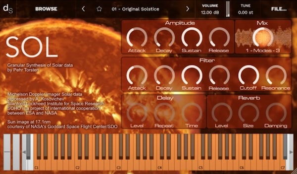 Pehr Torsten「SOL – Solar Granular Synthesis」太陽の声を聴くという新体験!40日間の太陽レーダーデータを42,000倍に加速し、グラニュラー合成で音に変換した唯一無二の音源|DTMプラグインセール