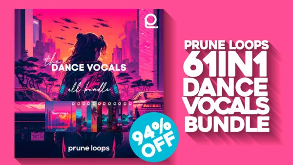 Prune Loops「The Dance Vocals – all Bundle」770種類のWAVループと262個のMIDI、全61のConstruction Kitを収録!ボーカルトラック制作に必要なすべてが揃った究極の音源パッケージ|DTMプラグインセール