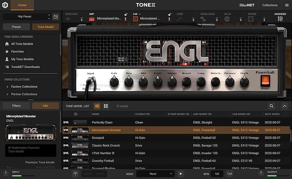 IK Multimedia「ENGL Ampthology Vol 1」ENGLの名機6台を完全収録!全72モデルでハイゲインからクリーンまで網羅する極上のTONEXコレクション|DTMプラグインセール