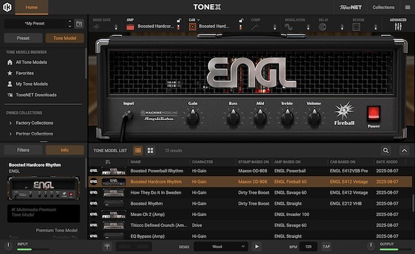 IK Multimedia「ENGL Ampthology Vol 1」ENGLの名機6台を完全収録!全72モデルでハイゲインからクリーンまで網羅する極上のTONEXコレクション|DTMプラグインセール