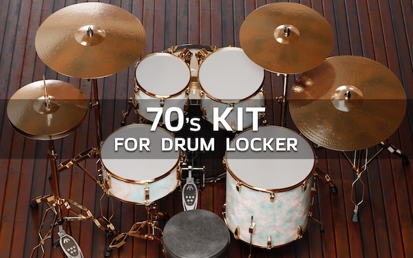 Audio Assault「Drum Locker」無料で始められるドラムサンプルライブラリプレイヤー!70年代風ドライキット付属・成長し続ける音源コレクションと内蔵エフェクトで制作スピードを加速させる|DTMプラグインセール