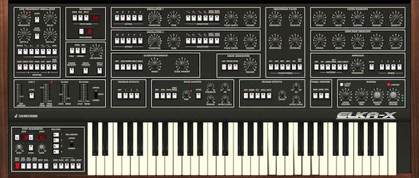 Cherry Audio「Elka-X」幻の名機Synthexを完全再現!1980年代の先進的マルチティンブラル設計を21世紀仕様にアップグレード、600超のプロパッチと拡張シーケンサーで蘇る、スティービーワンダーも愛用した伝説のトーン|DTMプラグインセール