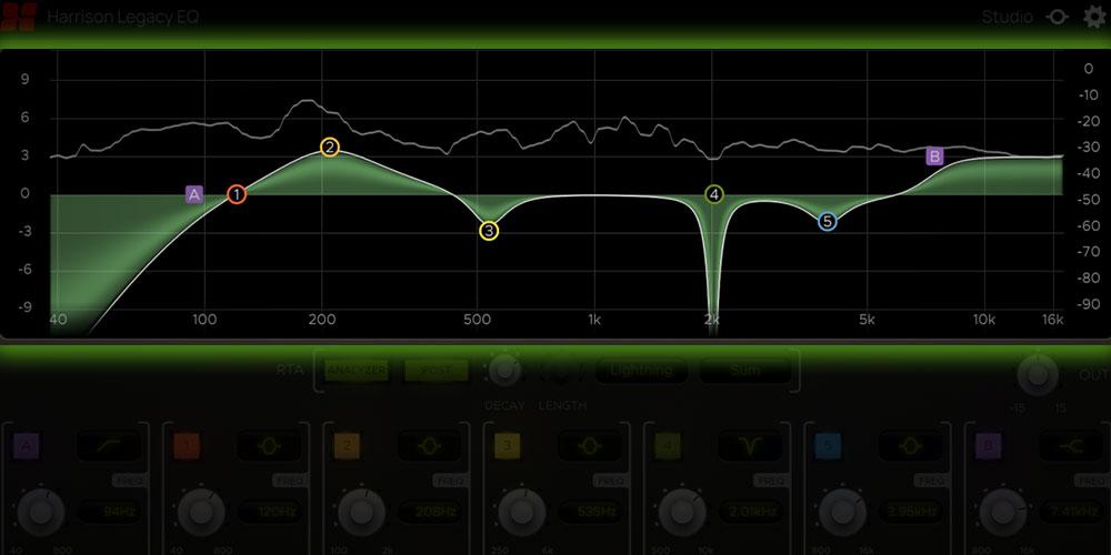 Harrison「Legacy EQ」音響史に残るMPCデジタルイコライザーが現代に復活！世界の高級ポストプロダクション・映画スタジオで愛用された音楽的EQの決定版｜DTMプラグインセール