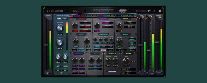 United Plugins「Phantomix」従来のコンプレッションを超越した音響処理革命!コンプレッサーの常識を覆す"捨てずに変換する"哲学、ダイナミクスを再利用して創造する次世代サウンドデザイン|DTMプラグインセール