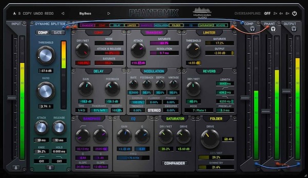 United Plugins「Phantomix」従来のコンプレッションを超越した音響処理革命!コンプレッサーの常識を覆す"捨てずに変換する"哲学、ダイナミクスを再利用して創造する次世代サウンドデザイン|DTMプラグインセール