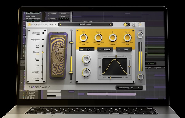 PROCESS.AUDIO「Filter Factory」クリエイティブフィルターの決定版！8種類のフィルタータイプとフレキシブルモジュレーションで実現する、テクスチャーとモーションを自在に操る次世代サウンドデザインツール｜DTMプラグインセール