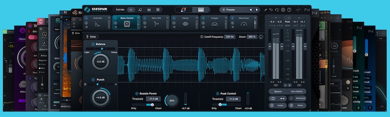 iZotope「Music Production Suite 8」音楽制作環境が進化する業界トップツールのOzone 12、Nectar 4、Guitar Rig 7 Proなど30種以上のプロ級プラグインを完全収録