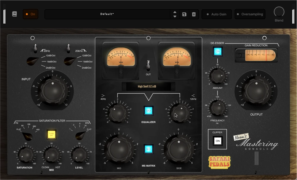 Safari Pedals「Noam's Mastering Console」世界に一台の名機を再現!Safari HQ専用カスタムビルド・チューブマスタリングデスクの音響DNAを完全継承、アナログ回路と現代的柔軟性を両立する究極ファイナルステージプロセッサー|DTMプラグインセール