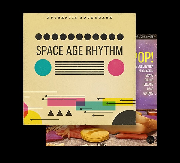 Authentic Soundware「Space Age Bundle」1950〜60年代の宇宙時代を再現するサウンドライブラリ!600以上のワンショットと10種類のコンストラクションキット収録、Lounge・Bossa Nova・Crime Jazz・Easy Listening まで網羅したレトロフューチャーな音楽制作の決定版|DTMプラグインセール