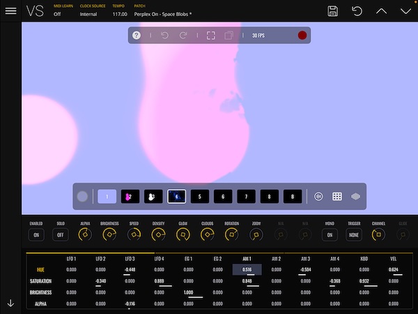 Imaginando「VS - Visual Synthesizer」音楽を視覚化する革命!オーディオ&MIDI反応型ビジュアル創造、多層シェーダーシステムと50種類のマテリアルで実現する次世代オーディオビジュアル・クリエイティビティ|DTMプラグインセール