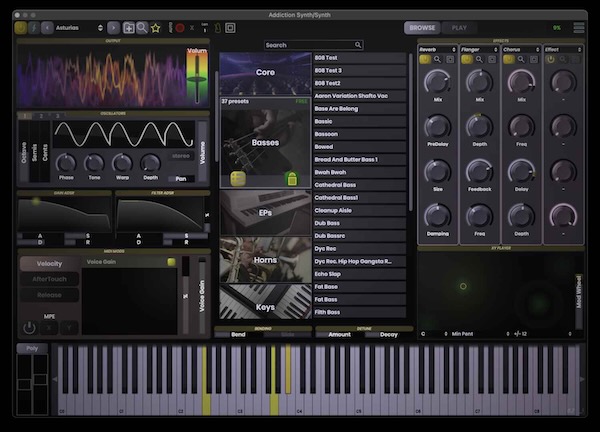 Stagecraft「Addiction Synth」視覚的操作で誰でもプロの音作り!視覚的に理解できる操作性と高度な自動化を兼ね備えた減算方式ソフトシンセ|DTMプラグインセール