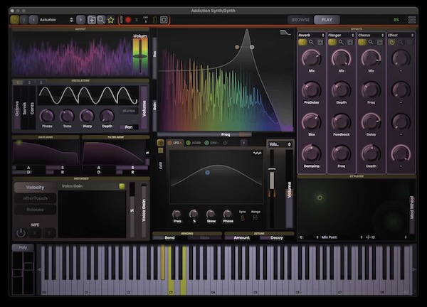 Stagecraft「Addiction Synth」視覚的操作で誰でもプロの音作り!視覚的に理解できる操作性と高度な自動化を兼ね備えた減算方式ソフトシンセ|DTMプラグインセール