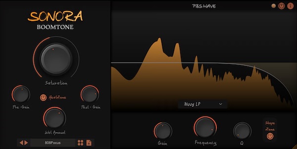 PBS WAVE「SONORA BoomTone」アナログ風サチュレーションと多彩なフィルターでキック・808・ベースを瞬時にプロ仕様のローエンドサウンドへ導く最強VSTプラグイン｜DTMプラグインセール