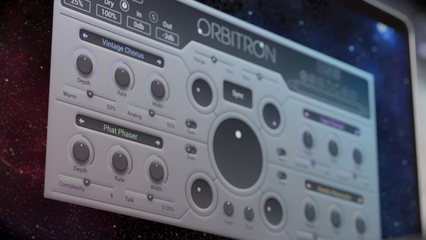 United Plugins「Orbitron」モジュレーション革命！退屈な単一エフェクトから解放、4つのモジュレーションエフェクト間を流麗にクロスフェードして各小節に異なる表情を創出する革新的マルチFXプラグイン｜DTMプラグインセール