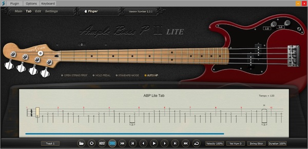 Ample Sound「Ample Bass P Lite II」Fender Precision Bassをリアルに再現！高品質サンプル・豊富な奏法・Tab Player搭載で初心者からプロまで使えるベース音源｜DTMプラグインセール