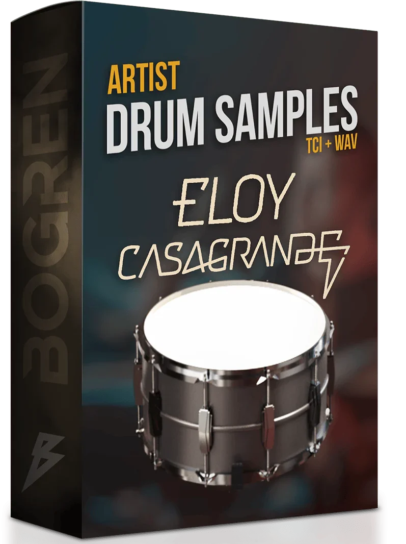 Bogren Digital「Eloy Drums」現代メタル・ドラミングの頂点！Slipknotの現ドラマーEloy Casagrandeの圧倒的才能とJens Bogrenの匠の技が融合した、Modern Drummer誌認定ベスト・メタル・ドラマーの150超MIDIグルーヴ収録、Anti-Machinegun&Auto Double Kick機能でリアルなドラムパフォーマンスを実現｜DTMプラグインセール