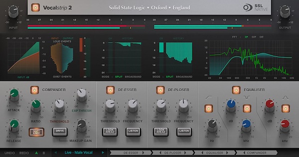 Solid State Logic「SSL Native Vocalstrip 2」プロフェッショナル・ボーカルへの最短経路！全機能分析 - ハイパス・非対称ノッチ・エアバンド搭載EQ×強力コンパンダーでパフォーマンスを滑らかにしボーカルをミックス前面に引き出す、シンプルかつ強力なボーカル専用チャンネルストリップ｜DTMプラグインセール