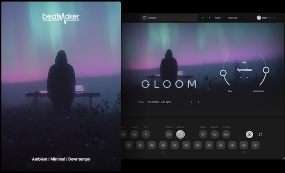 UJAM「Beatmaker Gloom」空間重視のビートメイカー！支配的でない微細リズム要素による官能的テクスチュア創造、ミニマル・アンビエント・プロダクションで空間と余白を生かすサウンドデザインの新境地｜DTMプラグインセール