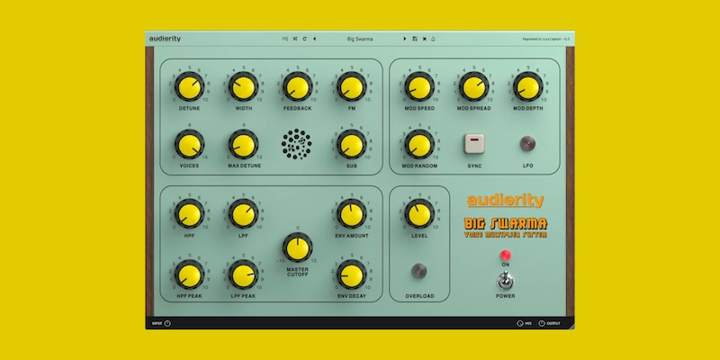 Audiority「Big Swarma」極限のボイス増殖プラグイン！豊潤なユニゾンから攻撃的テクスチャー、煌めくドローンまで自在に操る究極のボイス・マルチプライヤー｜DTMプラグインセール