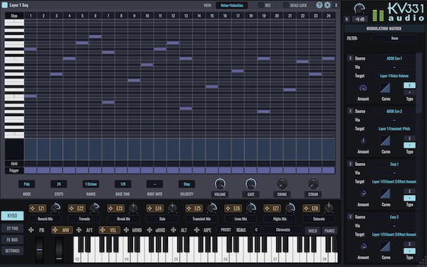 KV331 Audio「SynthMaster 3 Free Player」EDM、映画音楽、ゲーム音楽制作におすすめ！無料なのに高品質なサウンドと豊富なプリセットを備えたシンセサイザー｜DTMプラグインセール