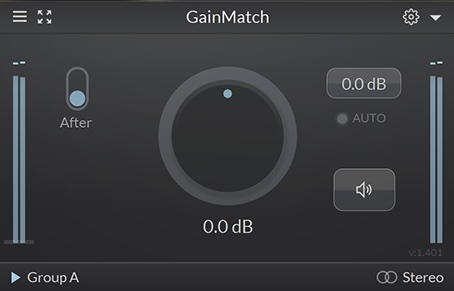 LetiMix「GainMatch」コンプレッサーやEQの効果を正しく比較したい人必見！音量差に惑わされず、エフェクトの本当の効果を客観的に判断できる唯一無二のプラグイン｜DTMプラグインセール