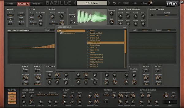 u-he「Bazille」デジタル・オシレーターとアナログ・スタイル・フィルター融合による、モジュラー・パッチングの自由度と表現力を極限まで高めたモジュラー型ソフトシンセ｜DTMプラグインセール