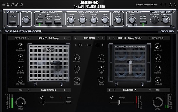 Audified「GK Amplification 3 Pro」80年代トランジスタ・アンプ革命の伝説機種を完全復活！MB150・2001RB・800RB 3機種精密再現と、スマート・ゲート×コンプレッサー搭載の次世代ベース・アンプ・シミュレーター｜DTMプラグインセール