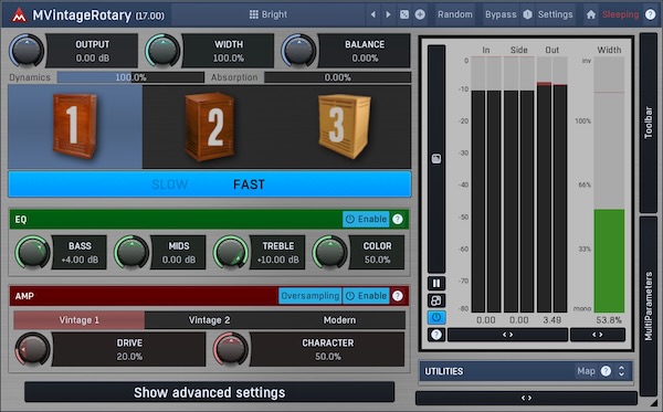 MeldaProduction「MVintageRotary」Leslieキャビネット完全再現を超越！オリジナル以上のサウンドクオリティと先進機能を融合したパーフェクト・ロータリー・シミュレーション｜DTMプラグインセール
