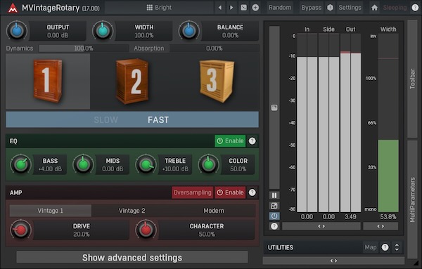 MeldaProduction「MVintageRotary」Leslieキャビネット完全再現を超越！オリジナル以上のサウンドクオリティと先進機能を融合したパーフェクト・ロータリー・シミュレーション｜DTMプラグインセール