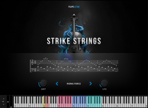 Filipe Leitao「Strike Strings」従来の美しいストリングス音源では物足りない作曲家必見！強烈な一撃で聴き手を惹きつける、攻撃的でパーカッシブなストリングスを実現する革新的音源｜DTMプラグインセール