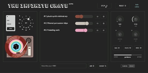 Magenta「The Infinite Crate」DAW上でAIがリアルタイムに音楽を生み出す！ジャンルもムードも自在に操れる次世代リアルタイム音楽制作ツール｜DTMプラグインセール