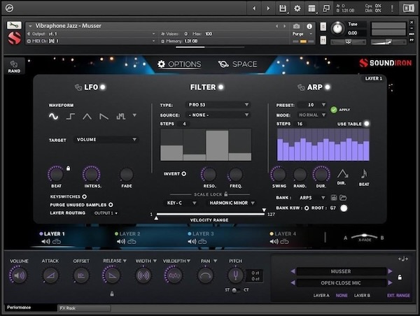 Soundiron「Jazz Vibraphone」Pearl USA協力による最高峰ジャズ・ヴィブラフォン・ライブラリ!4オクターブAdams Alpha×ヴィンテージMusser収録、53GB・38,540ステレオサンプルで温かみ・スウィング・微妙さを完璧に捉えた熟練演奏楽器の真髄|DTMプラグインセール