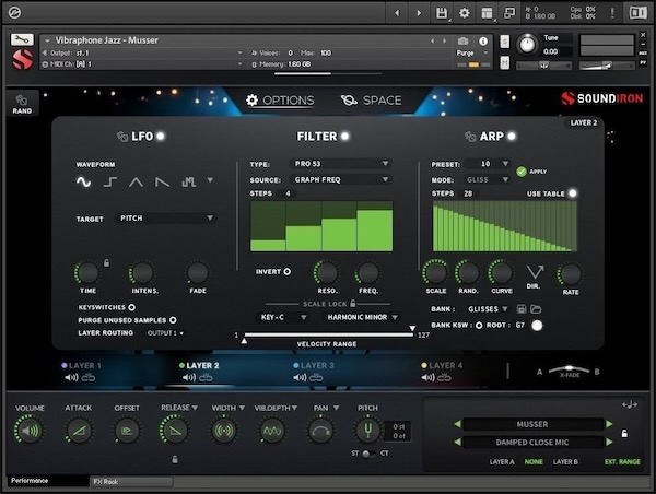 Soundiron「Jazz Vibraphone」Pearl USA協力による最高峰ジャズ・ヴィブラフォン・ライブラリ!4オクターブAdams Alpha×ヴィンテージMusser収録、53GB・38,540ステレオサンプルで温かみ・スウィング・微妙さを完璧に捉えた熟練演奏楽器の真髄|DTMプラグインセール
