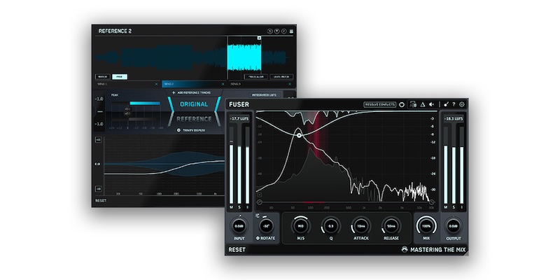 Mastering The Mix「FUSER & REFERENCE 2 Bundle」キックとベースがぶつかって濁る、リファレンス曲との違いが分からない…そんなミックスの悩みを根本解決！“音の衝突”と“理想のサウンドへの距離”を視覚と数値で明確化するミックス改善最強セット｜DTMプラグインセール